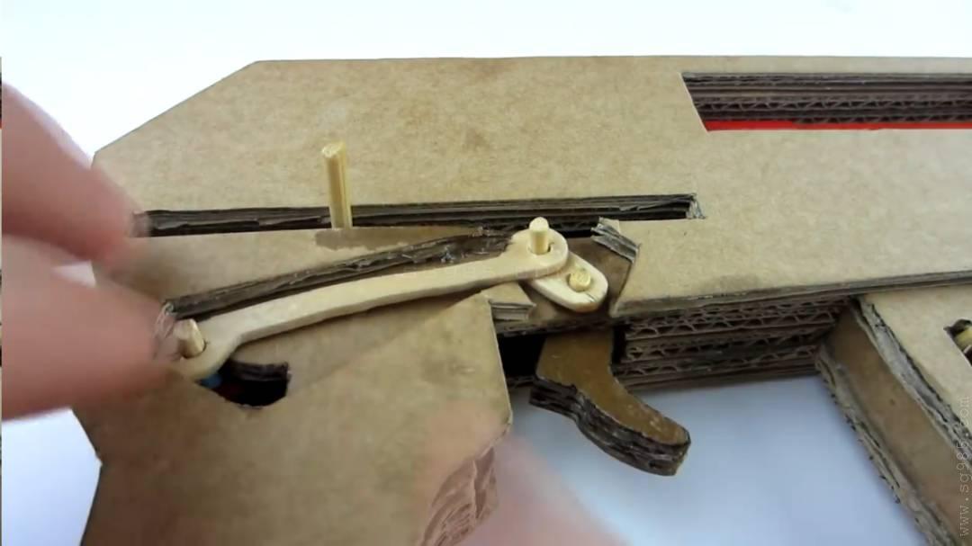 纸板ak47模型图纸/纸板ak47可发射子弹/纸板ak47wgog928用纸板制作一把纸板冲锋枪+制作图纸下载