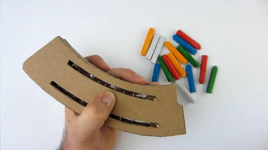 纸板ak47模型图纸/纸板ak47可发射子弹/纸板ak47wgog928用纸板制作一把纸板冲锋枪+制作图纸下载