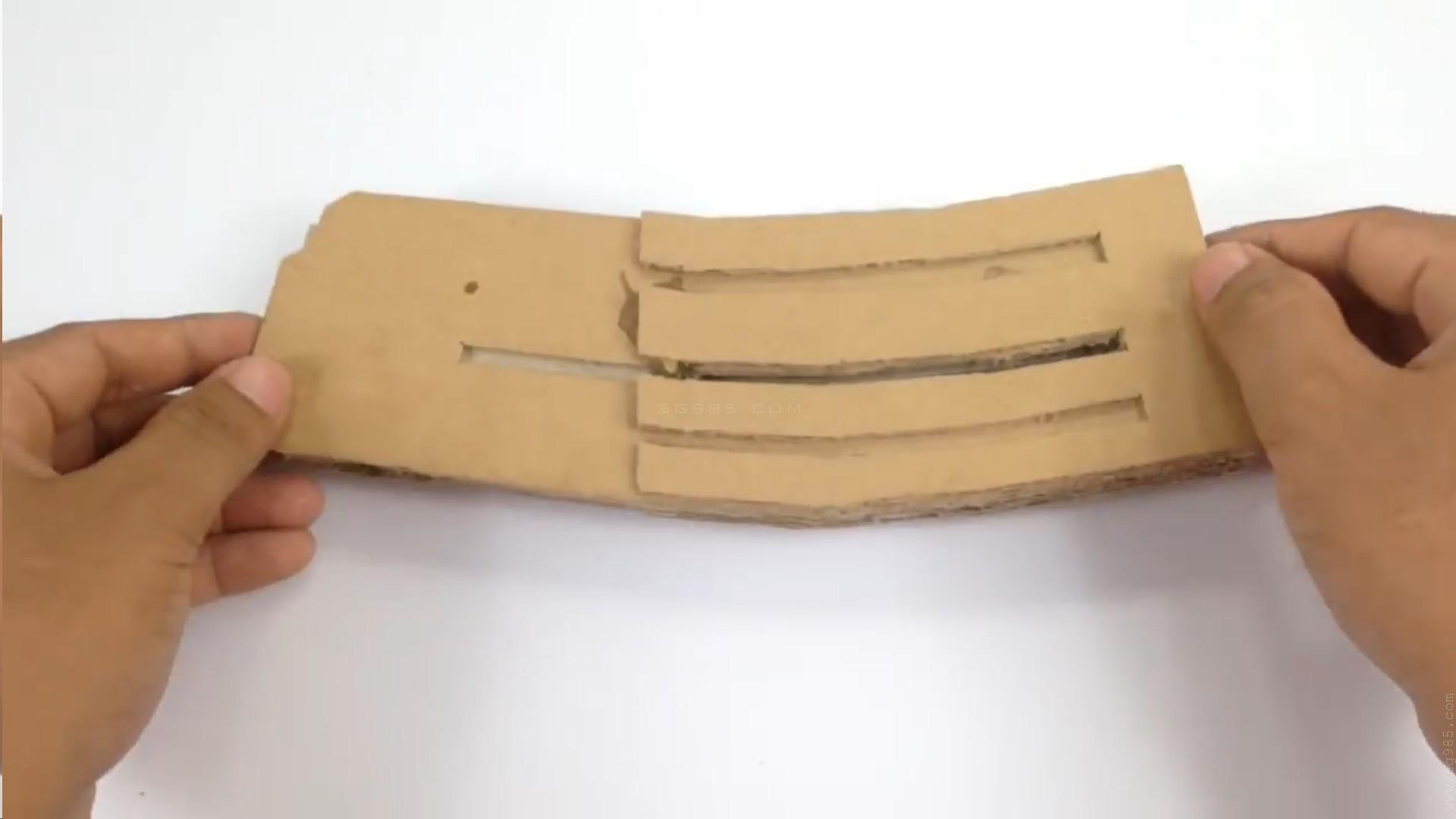 纸板枪设计图/纸板枪图纸awm/wgog909用纸板制作冲锋枪+制作图纸下载