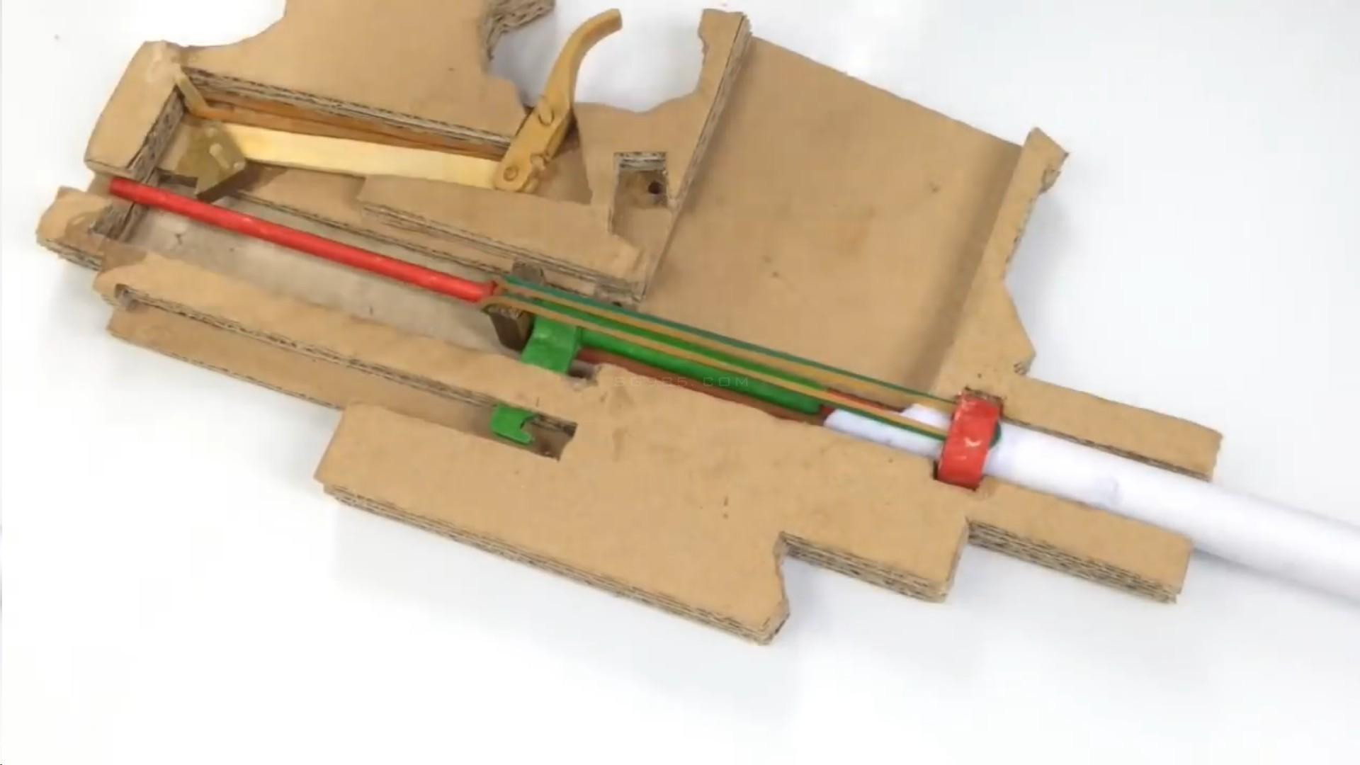 纸板枪设计图/纸板枪图纸awm/wgog909用纸板制作冲锋枪+制作图纸下载