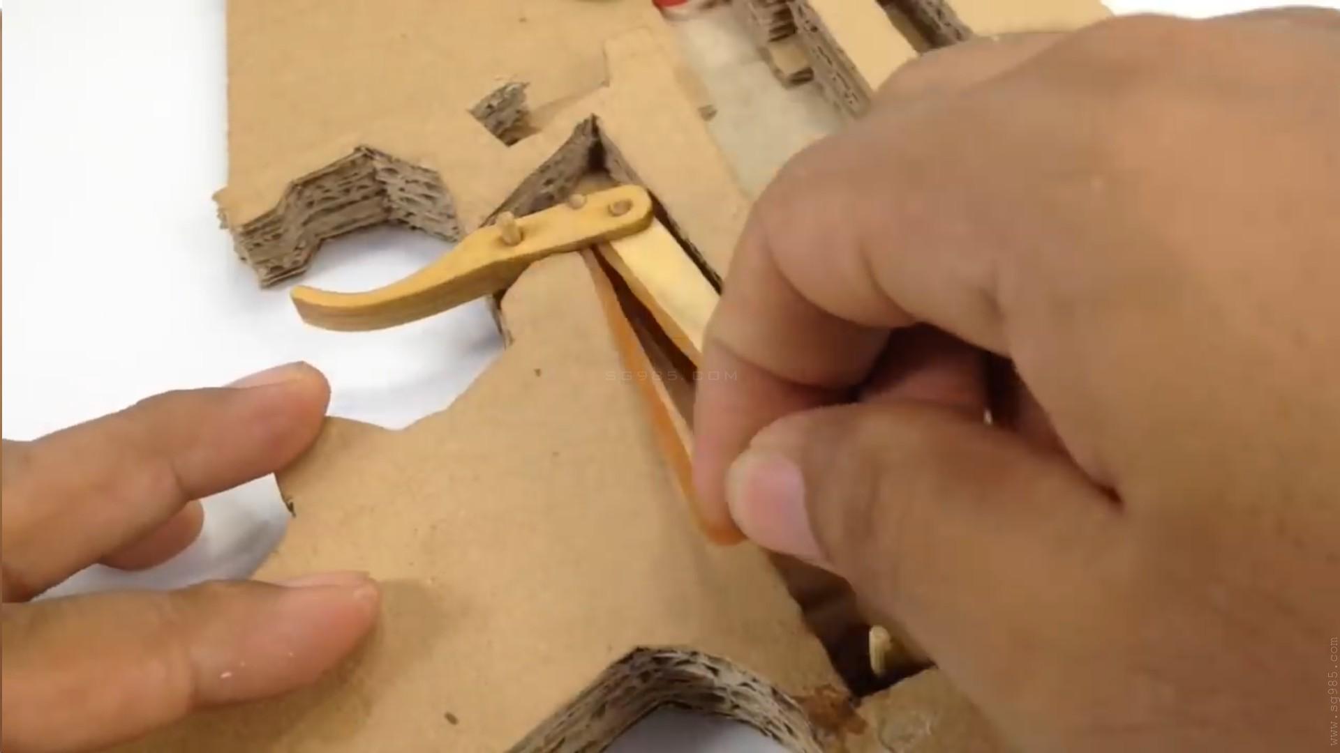 纸板枪设计图/纸板枪图纸awm/wgog909用纸板制作冲锋枪+制作图纸下载