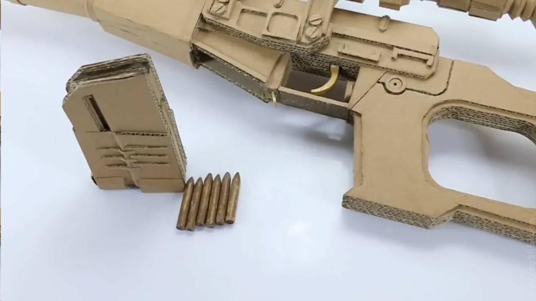 纸板枪图纸 awm/瓦楞纸板枪图纸wgog917用纸板制作一把纸板狙击枪+制作图纸下载