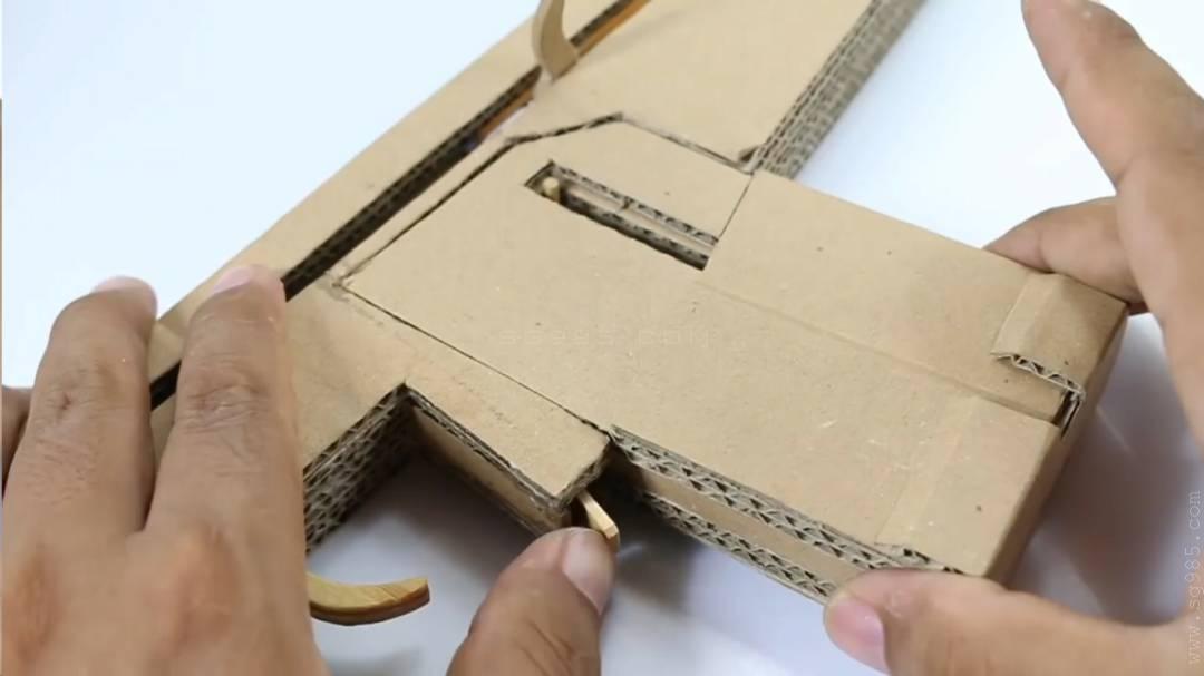 纸板枪图纸 awm/瓦楞纸板枪图纸wgog917用纸板制作一把纸板狙击枪+制作图纸下载