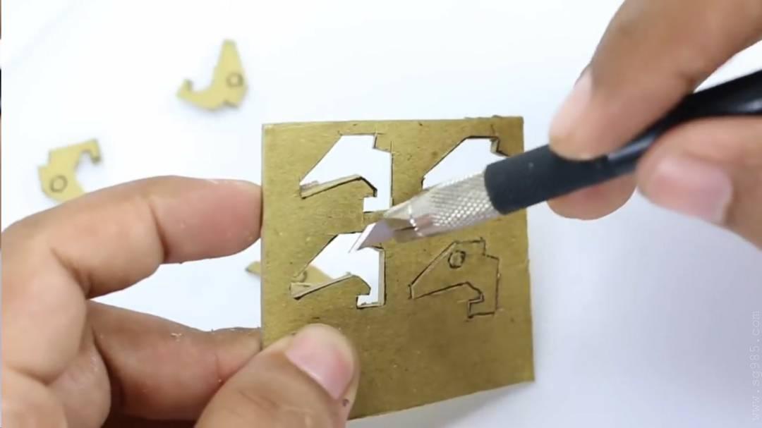 纸板枪图纸 awm/瓦楞纸板枪图纸wgog917用纸板制作一把纸板狙击枪+制作图纸下载