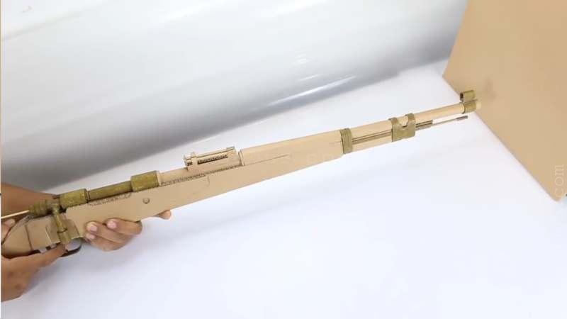 纸板枪98k的设计图纸/板枪98kwgog905瓦楞纸制作纸板枪+制作图纸下载