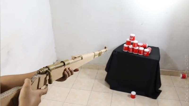 纸板枪98k的设计图纸/板枪98kwgog905瓦楞纸制作纸板枪+制作图纸下载