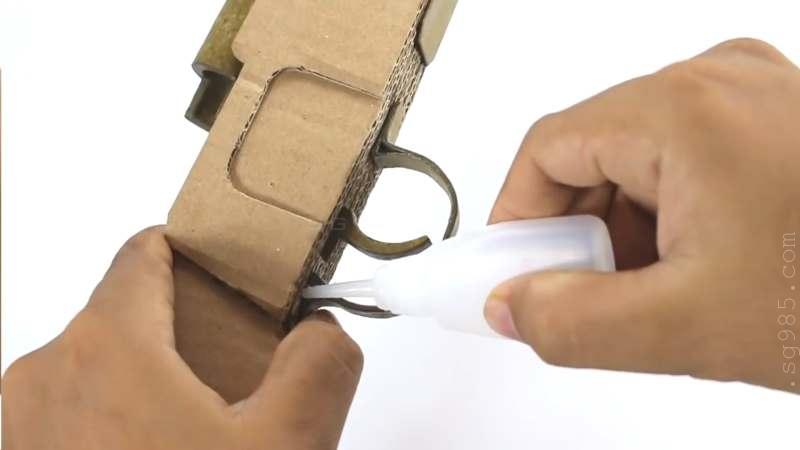 纸板枪98k的设计图纸/板枪98kwgog905瓦楞纸制作纸板枪+制作图纸下载