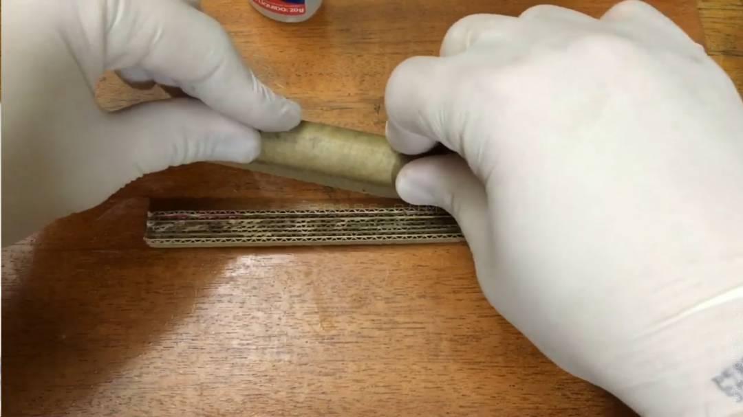 手工纸板枪图纸/手工纸板枪简单wgog920用纸板制作一把做了手枪+制作图纸下载