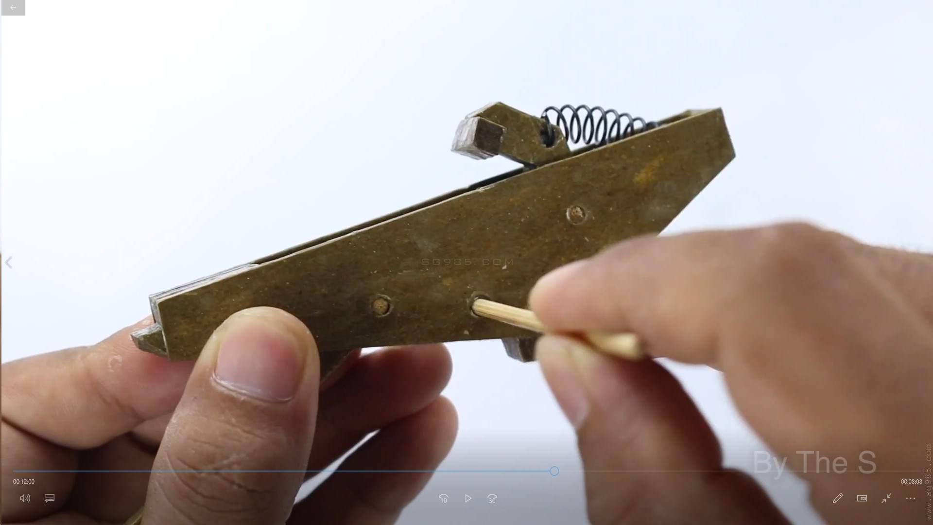 瓦楞纸板枪图纸/纸板枪图纸图片wgog906用纸板制作双筒猎枪可自动退堂+制作图纸下载