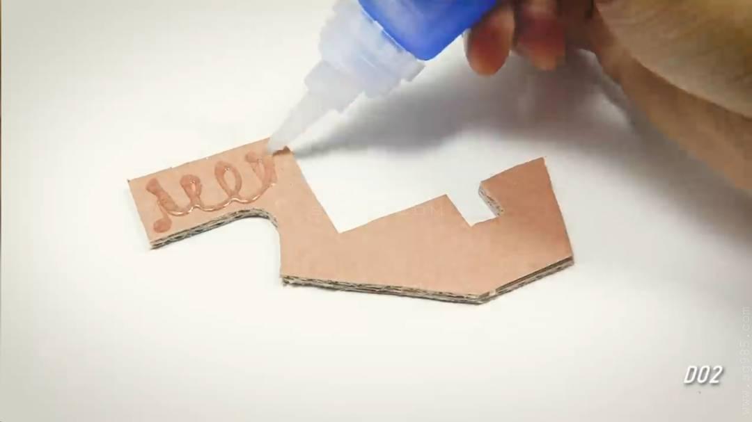 连发纸板枪教程/连发纸板枪详细教程/用纸板做可以连发的枪wgog939+制作图纸