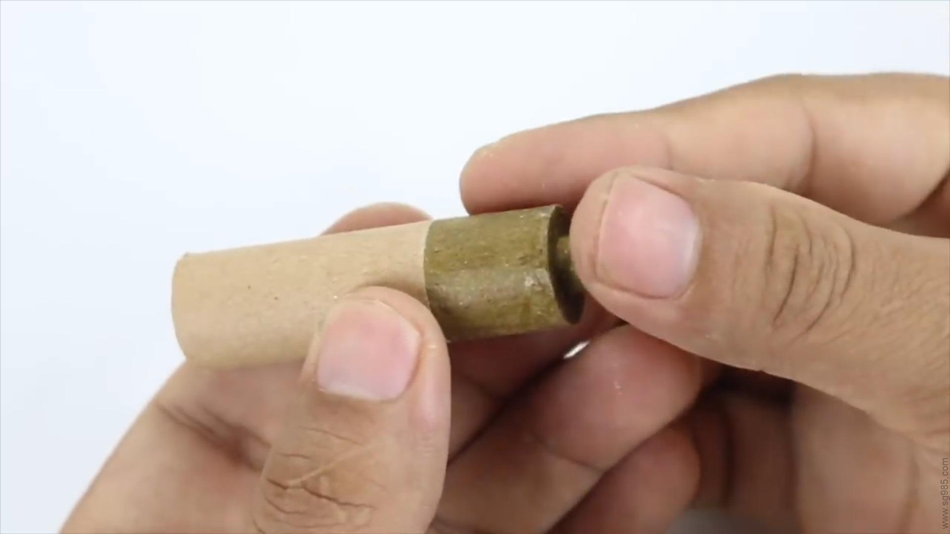 纸板枪图纸/纸板枪可发射WGOG902用之变制作纸板玩具枪+图纸下载