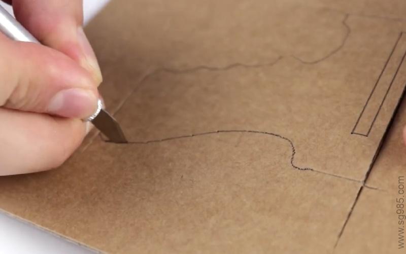 纸板玩具枪如何用纸板制作一把小巧小格洛克19纸板玩具枪 - DIY纸板+制作图纸