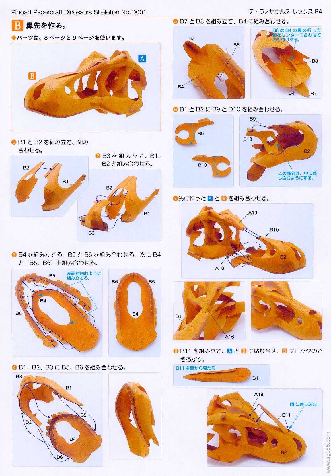 霸王龙头骨-去色版