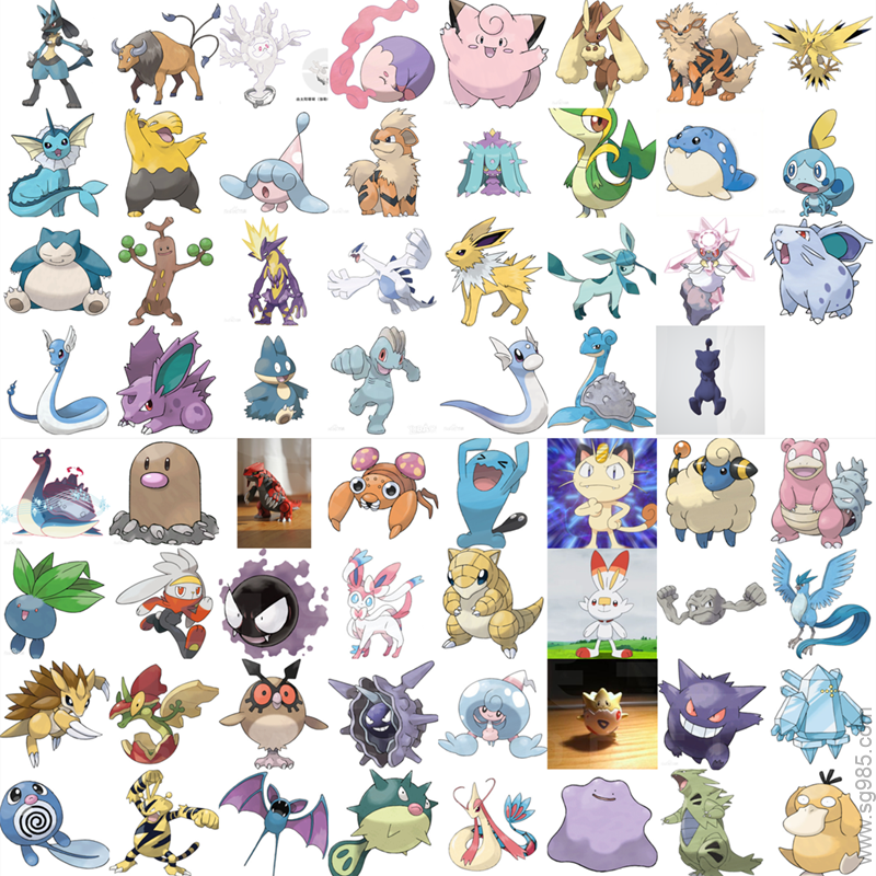 120款手办三维模型库,宝可梦精灵3D打印模型STL文件合集