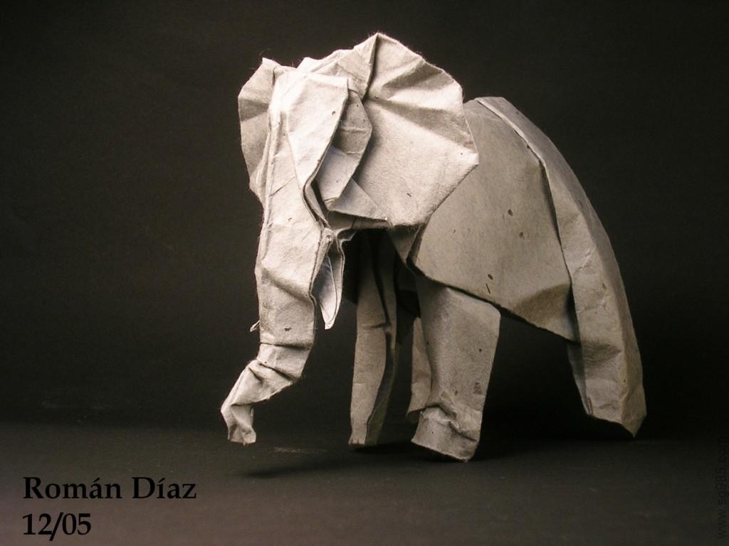 精品折纸-猛犸象