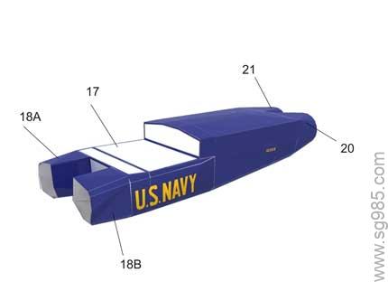蓝天使战斗机(波音F_A-18)等比例纸模型飞机。