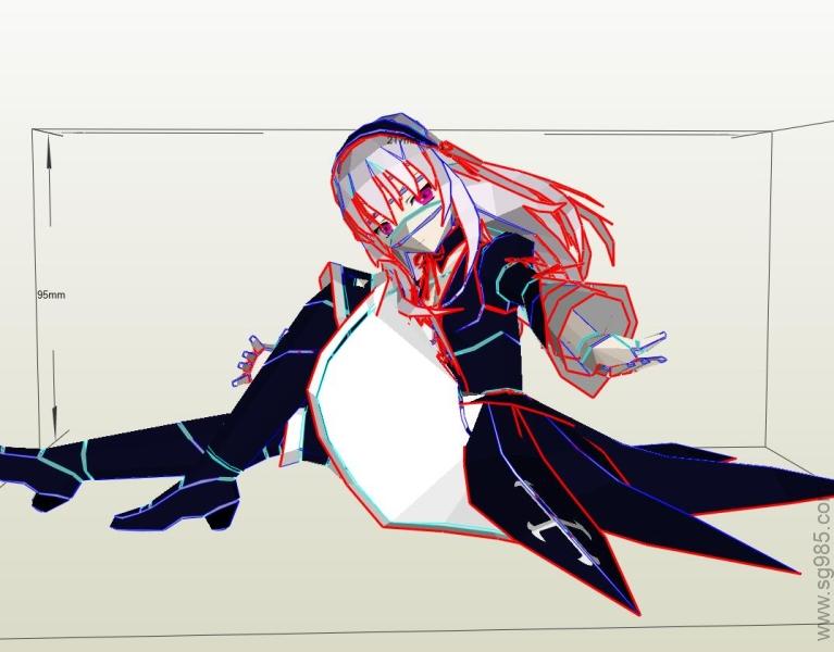 卡通动漫人物纸模