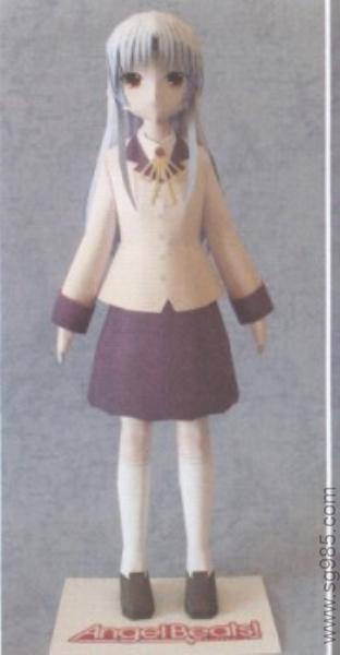 天使立华奏-人物纸模