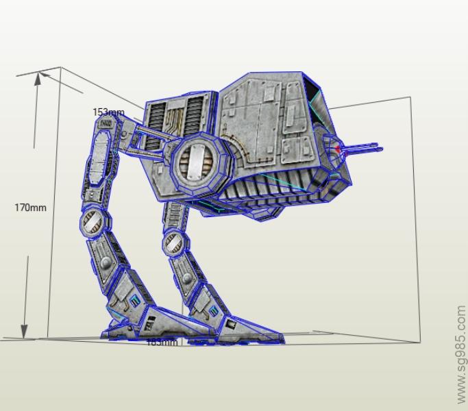 [StarWars] AT-PT-eva纸模