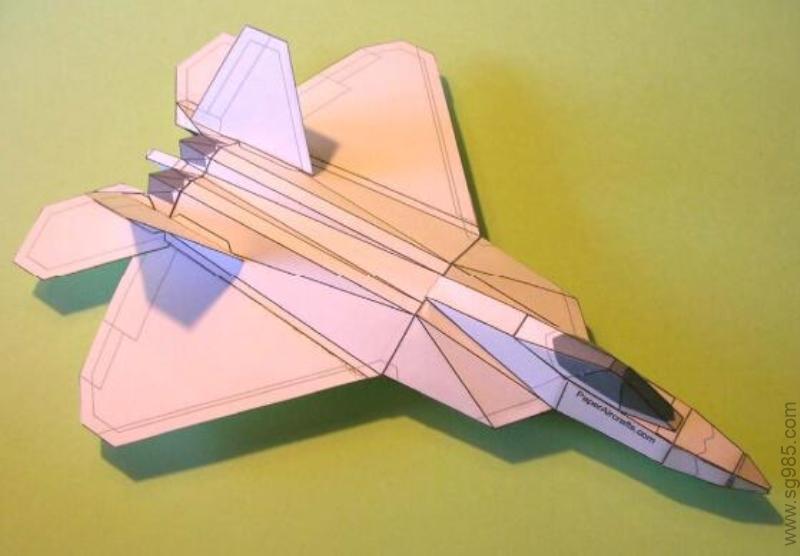 f22 可以飞行的纸模飞机