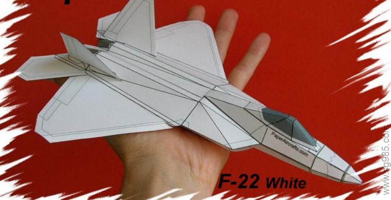 f22 可以飞行的纸模飞机