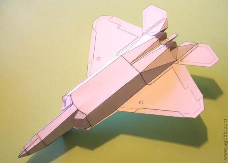 f22 可以飞行的纸模飞机