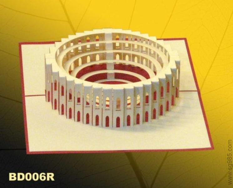 Partie-斗兽场-纸雕