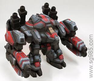 StarCraft+II+-+Thor+Papercraft