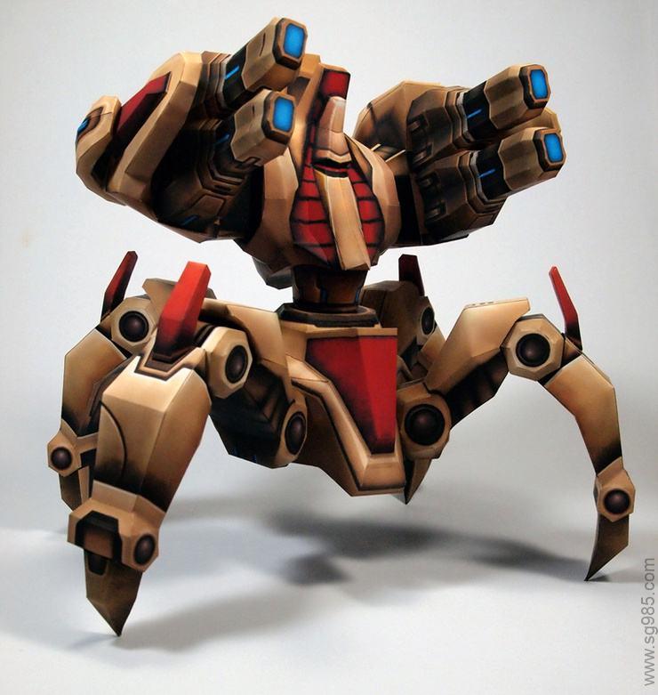 StarCraft+II+-+Thor+Papercraft