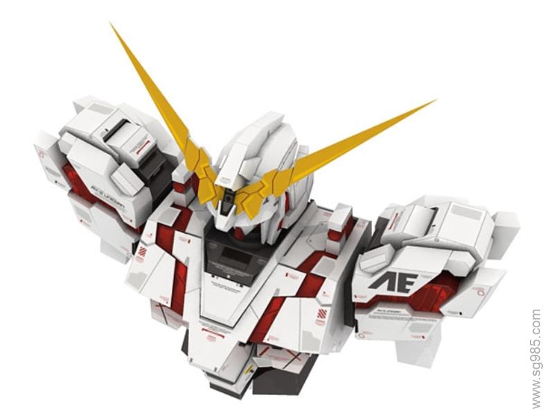 独角兽RX-0_Unicorn_Gundam高达纸模型图纸