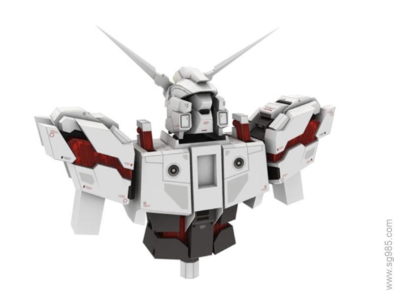 独角兽RX-0_Unicorn_Gundam高达纸模型图纸