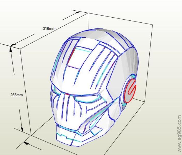 钢铁侠MARK_6 纸模型