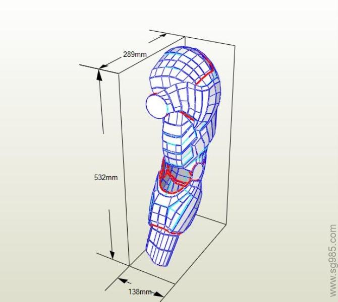 钢铁侠MARK_6 纸模型