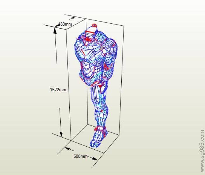 钢铁侠MARK_6 纸模型