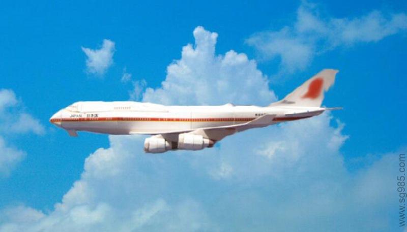 空客波音B-747纸模飞机图纸，小鬼子的标签请忽略