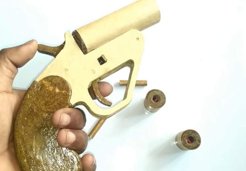 纸板制作手工玩具如何制作硬纸板枪wgog942-纸板手工制作图纸下载