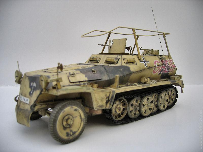 德军sdkfz250-3型半履带轻型装甲车