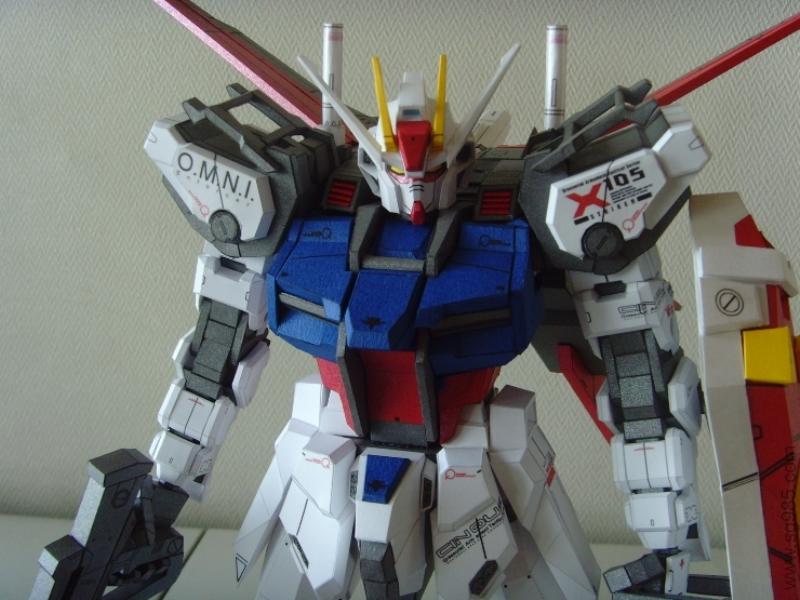 高达纸模—【TANKUV】GAT-X105 AQME-X01 Aile强袭高达