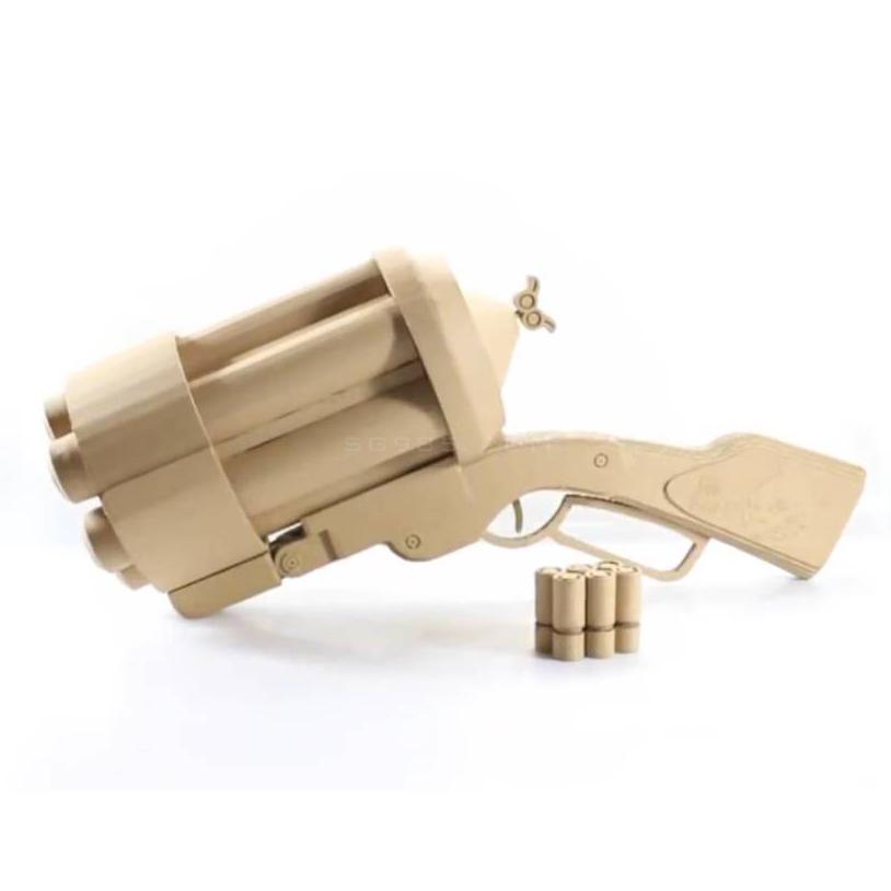 纸板手工枪/硬纸板手工枪/手工纸板枪wgog926迫击炮纸板枪+制作图纸下载