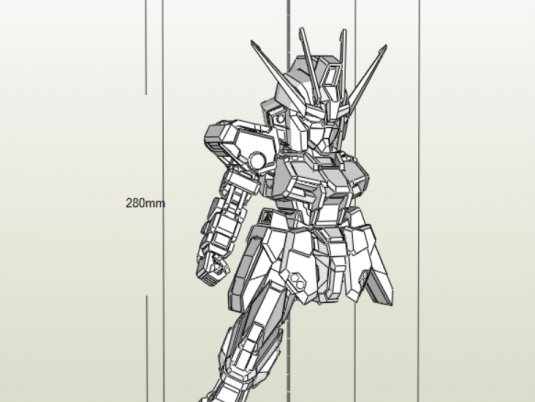 SD GAT-X105 Strike Gundam外加全武器包