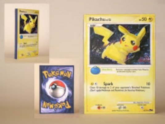 3D Pokémon Trading Card – Pikachu