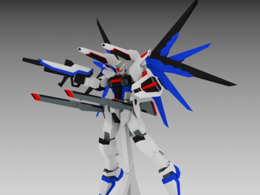 [Hikaru11]-ZGMF X10A Freedom simple version(colored)