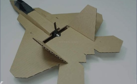diy遥控飞机制作方法手工制作硬纸板制作F22遥控飞机型号wgog03+制作图纸下载