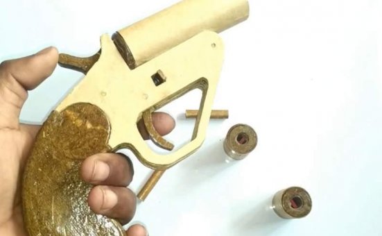 纸板制作手工玩具如何制作硬纸板枪wgog942-纸板手工制作图纸下载