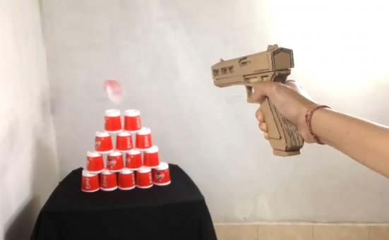 纸板做枪图纸/硬纸板手工枪图纸wgog908纸板制作45式板手枪+制作图纸下载