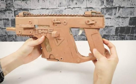 连发纸板枪教程/连发纸板枪详细教程/用纸板做可以连发的枪wgog939+制作图纸