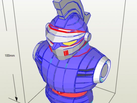 SD铁人28 头胸图纸