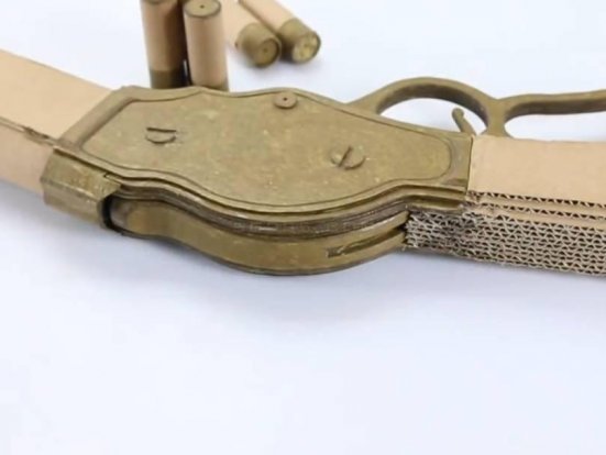 简单的手工枪/纸板手工枪制作大全图片wgog925用纸板制作拉杆硬纸板枪+图纸下载