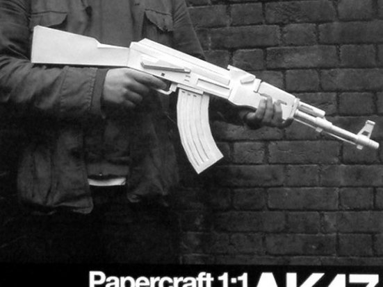 AK47手绘版纸模