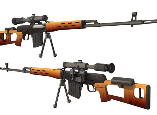 超逼真SVD狙击步枪